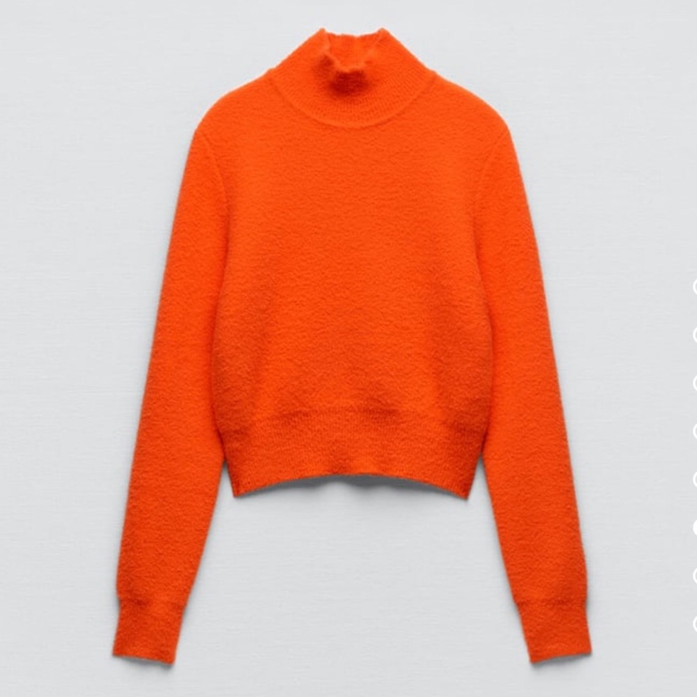 Zara orange sweater